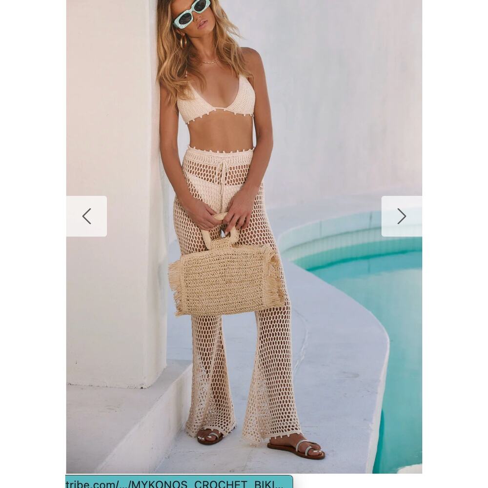 Mykonos Crochet Bikini Tope